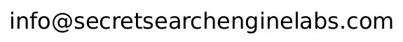 Contact secret search engine labs by sending an email to info [ a t ] secret search engine labs [ d o t ] com